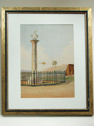 Colonne avec buste de Ferdinand. Fort d'Orléans, 1842
