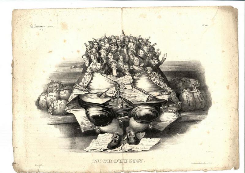 Mr Croupion ; La caricature (n° 59), Delaporte, 2e quart 19e siècle