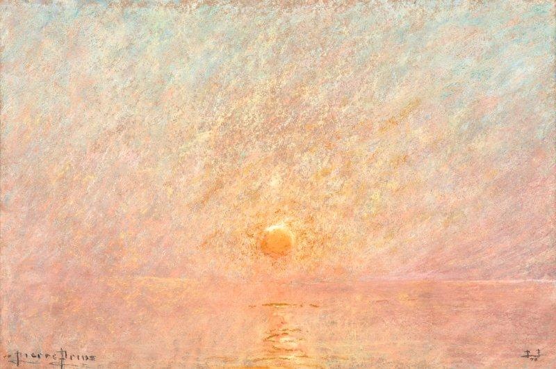 Soleil sur la mer à Fécamp, Pierre Prins, 1898