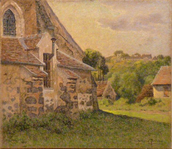 Derrière l'église, Pierre Prins, 1900