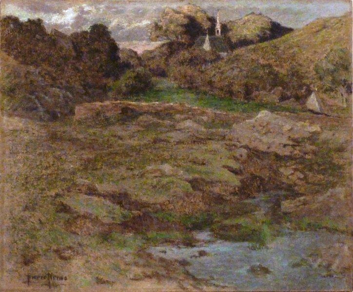 Le Pouldu le soir ou petit vallon breton, Pierre Prins, 1903