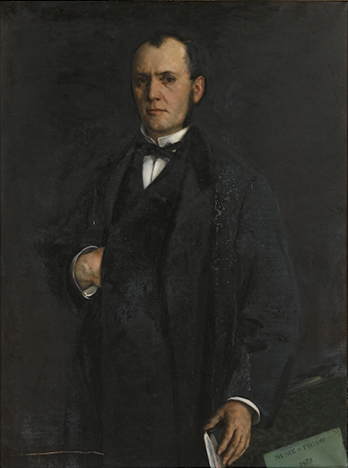 Portrait de Charles Hue, fondateur du musée de Fécamp, Alexandre Bertin, 1880