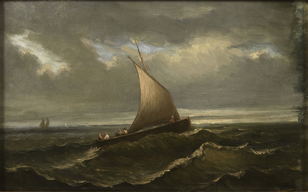 Marine, barque à voiles, Félix Radou, 19e siècle