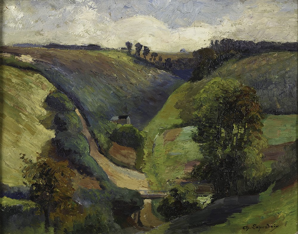 Le vallon de la couleuvre en juillet, Charles Laperdrix, 1e moitié 20e siècle