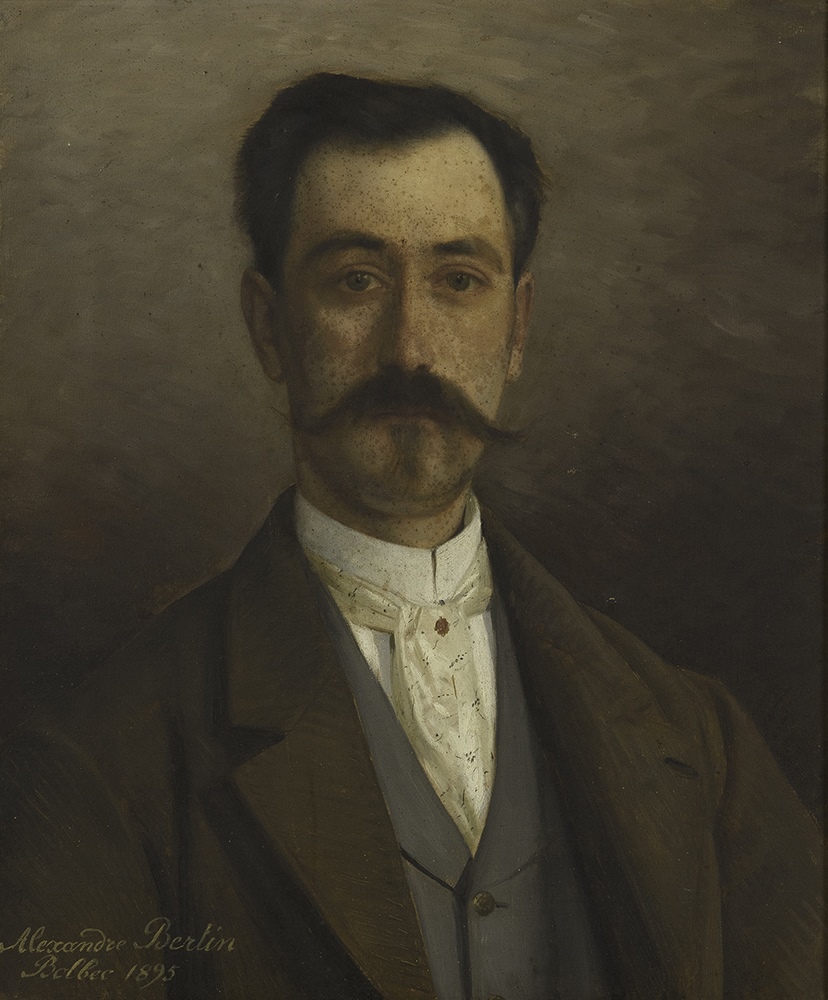 Portrait d'homme à la moustache, Alexandre Bertin, 1895