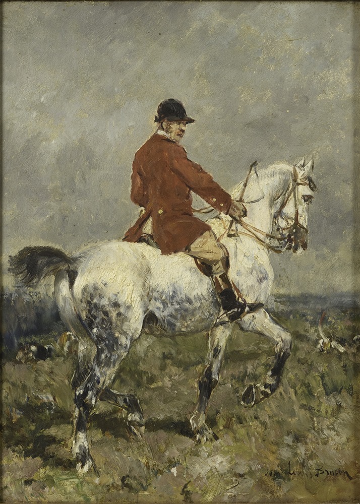 Le cavalier en habit rouge, John-Lewis Brown, 2e moitié 19e siècle