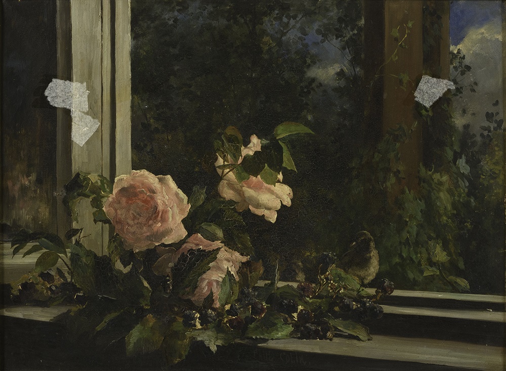 Roses à la fenêtre, Paul Colin