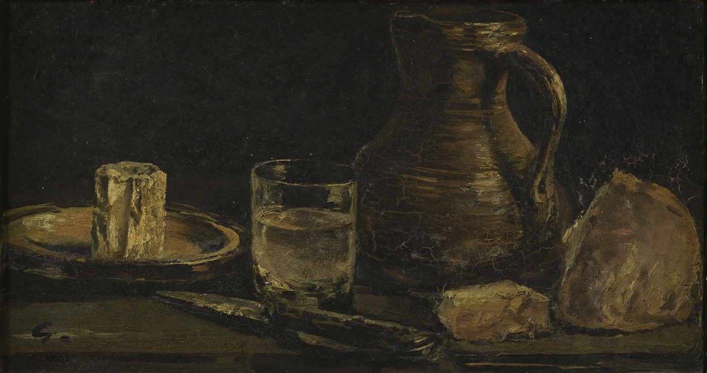Nature morte au fromage de Neufchâtel, Justin Gabriel, 2e moitié 19e siècle, 1er quart 20e siècle