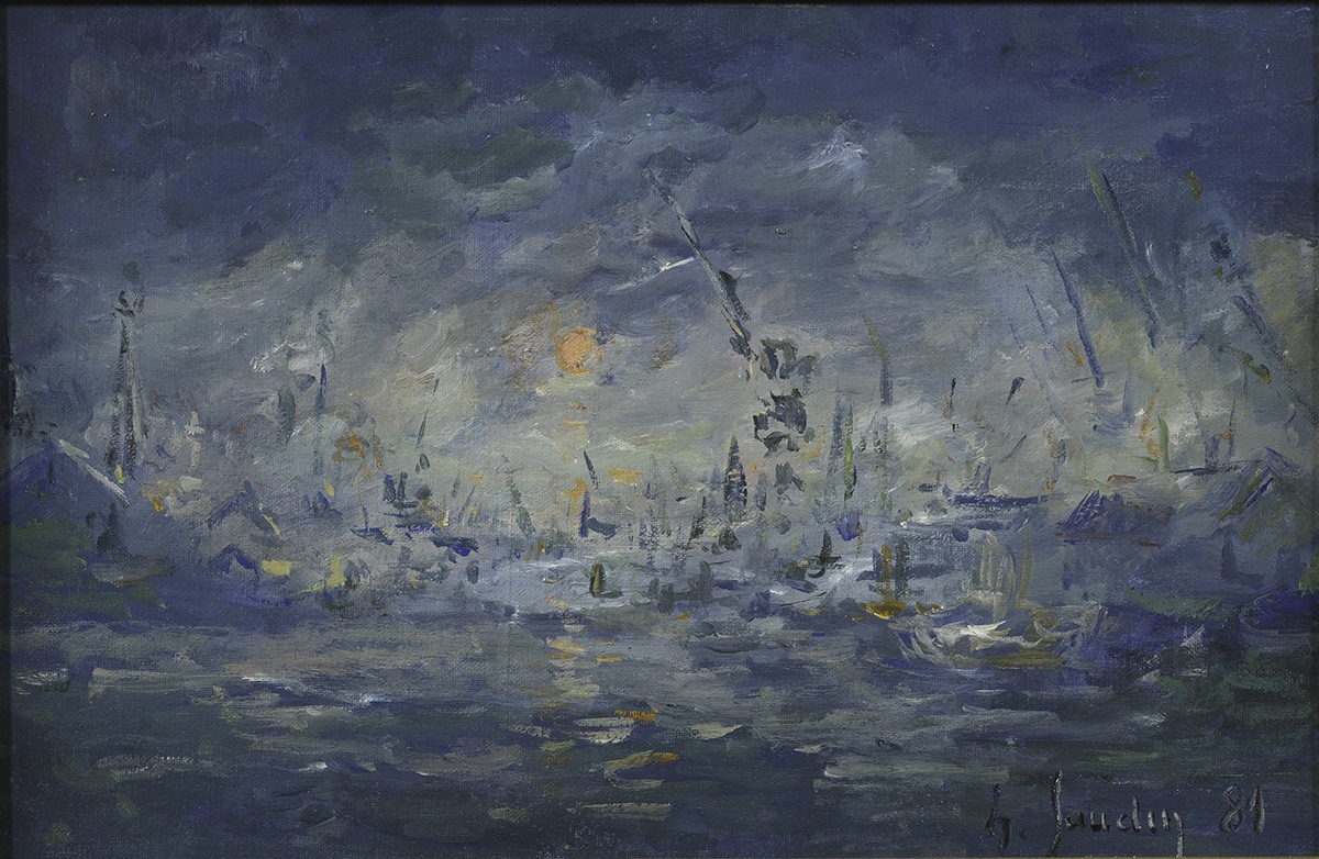 Matin sur le port, Henry Gaudin, 1981