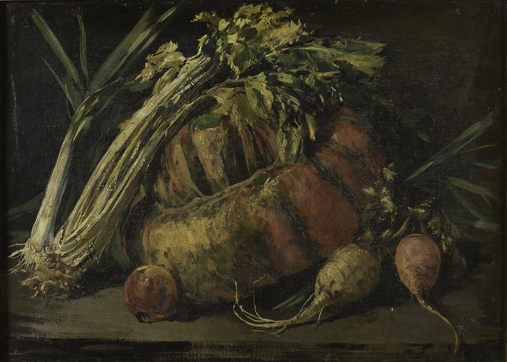 Nature morte aux légumes, Justin Gabriel, 2e moitié 19e siècle