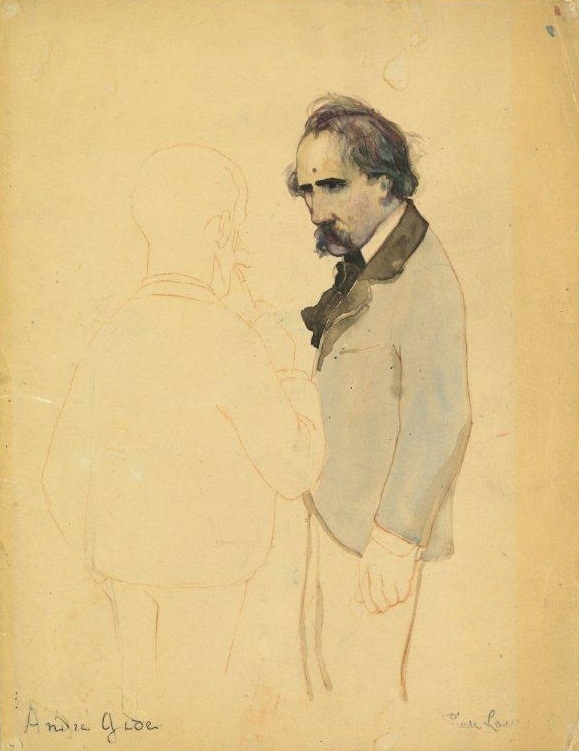 Portrait d’André Gide, Jean-Pierre Laurens, 1914 (avant)