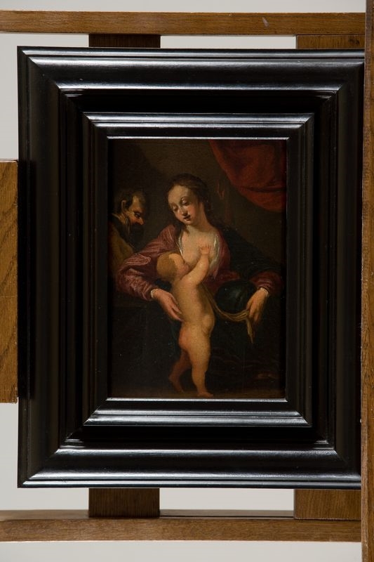 La Sainte Famille ; Vierge à l'enfant allaitant, Jean de Saint-Igny, 17e siècle