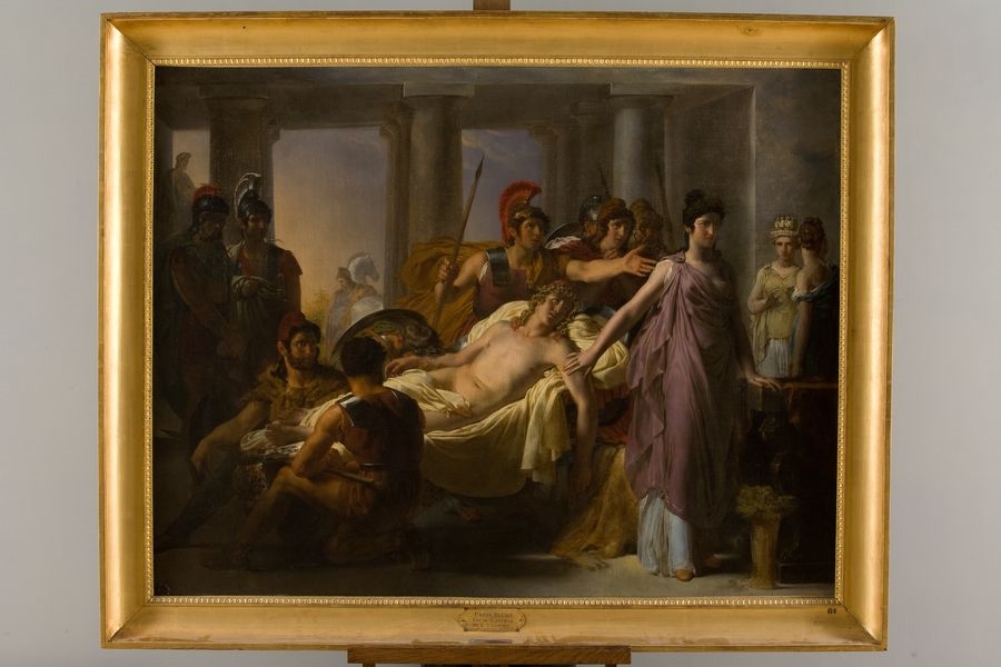 Oenone refusant de secourir Pâris blessé, Léon Cogniet, 1816