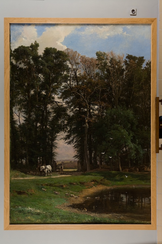 L'entrée de la ferme de maître Emile à Criquebeuf, Paul-Alfred Colin, 1887