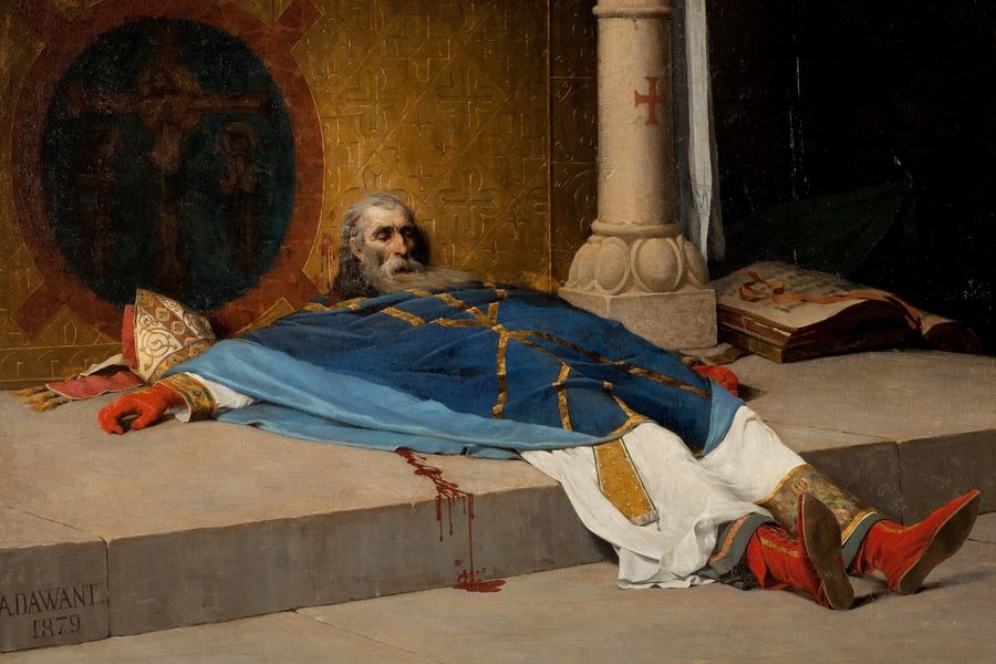 Le meurtre de Saint Thomas Becket, Albert Pierre Dawant, 1879
