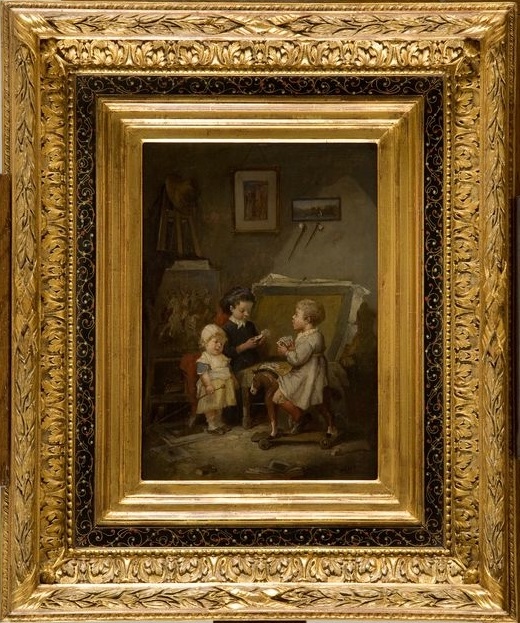 La partie de cartes, François Louis Lanfant de Metz, 2e moitié 19e siècle