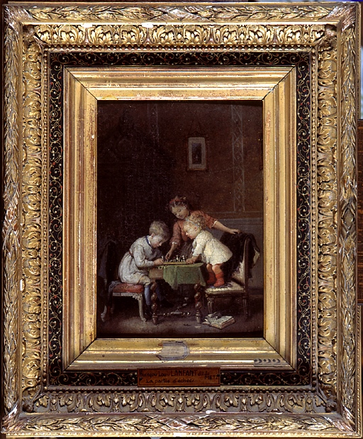 La partie d'échecs, François Louis Lanfant de Metz, 2e moitié 19e siècle