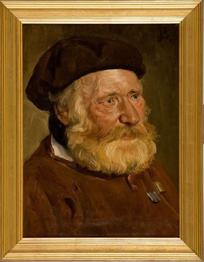 Portrait d'un vieux marin Yportais ; Portrait du Père Chapelle d'Yport, Jean-Paul Laurens, 2e moitié 19e siècle