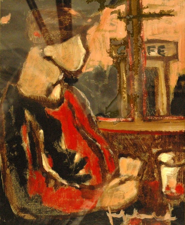 Au café, Jef Friboulet, 20e siècle