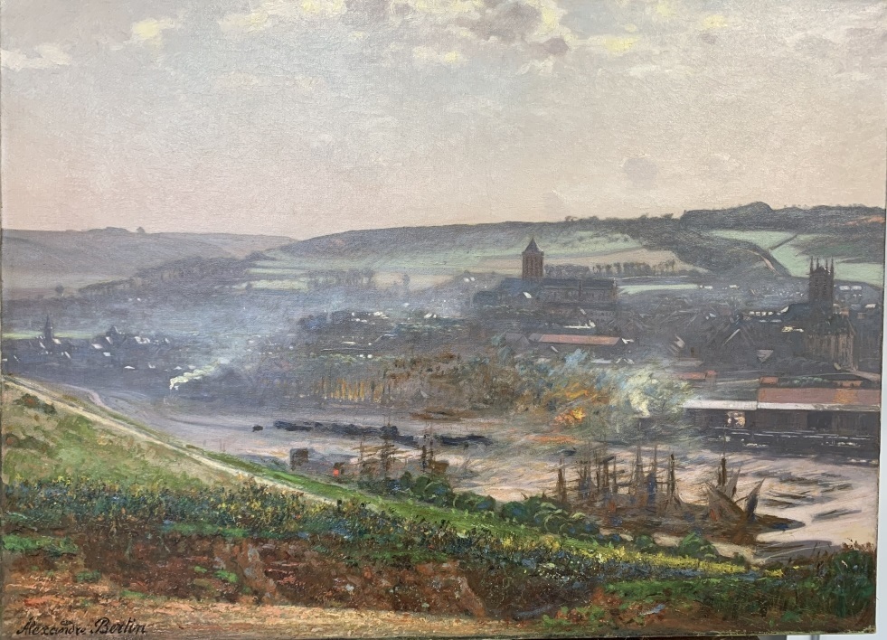Vue générale de Fécamp depuis la Côte de la Vierge, Alexandre Bertin, 1ère moitié 20e siècle