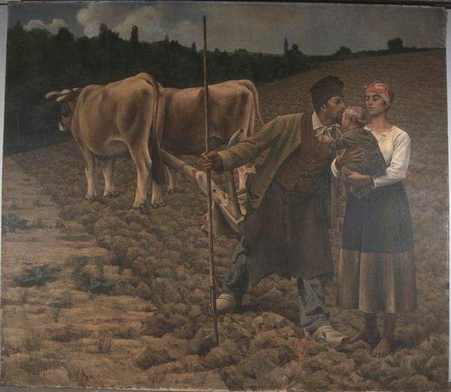 Scène rustique dans le Languedoc, Casimir Destrem, 1880