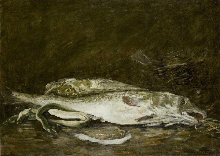 Nature morte aux poissons, Eugène Boudin, 2e moitié 19e siècle