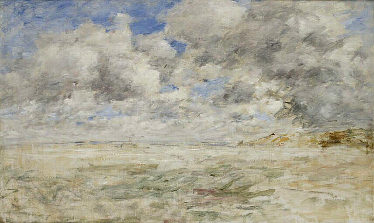 Grand ciel d'orage sur la plage de Trouville_0