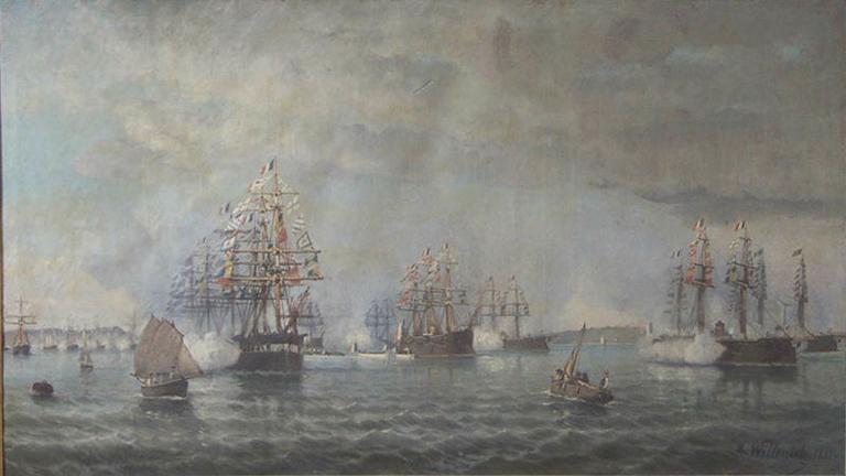 Revue de l'escadre à Cherbourg par M. Félix FAURE_0