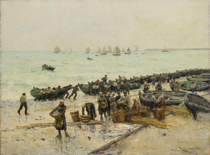 Pêcheurs, Léon Gustave Ravanne, 1899