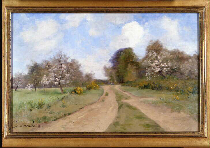 Campagne au printemps ; Verger à Carlepont_0