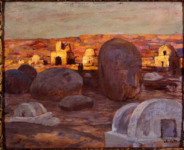 Village soudanais, Charles Cottet, 1895