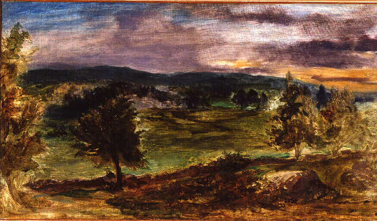 Paysage à Champrosay — Eugène Delacroix
