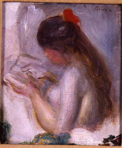 Portait de jeune fille lisant_0