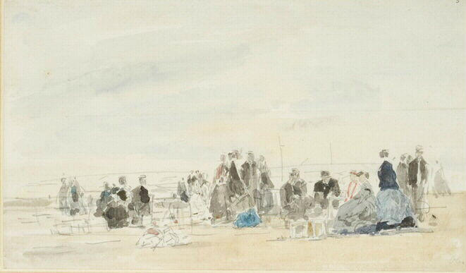Etude de plage à Trouville_0
