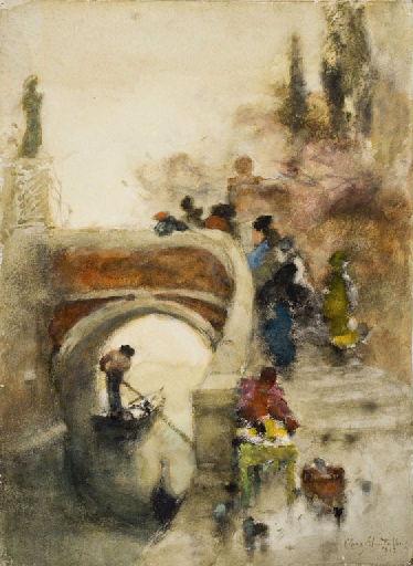 Gondolier, Clara Montalba, 1912