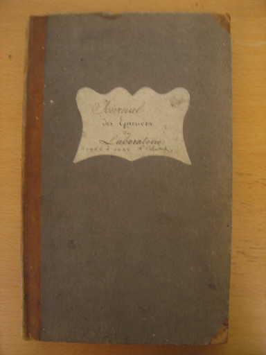 Journal des épreuves du laboratoire 1824 à 1828_0