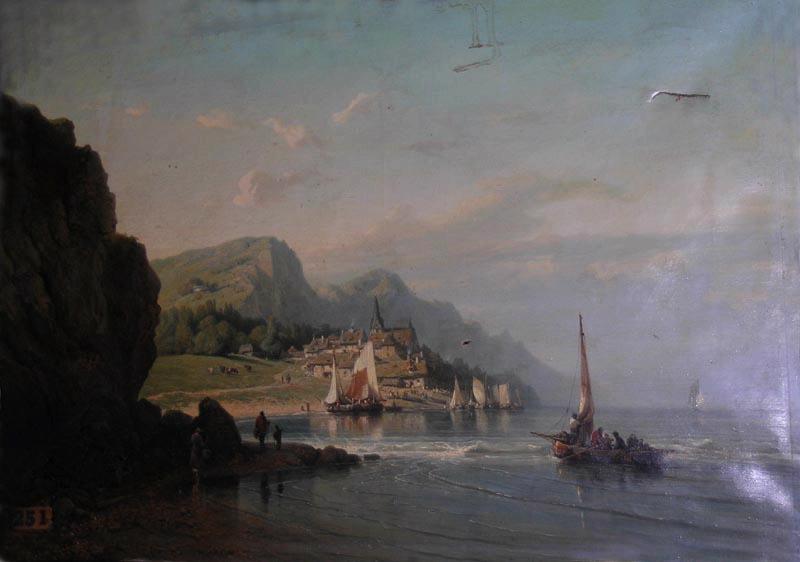 Paysage (numéro d'inventaire de l'autre élément : 907.9.1), Charles Kuwasseg, 1904 avant