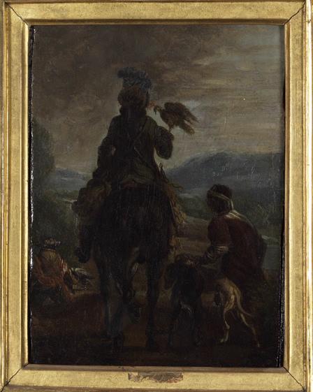 Le fauconnier, Carel van Falens, 1733 avant
