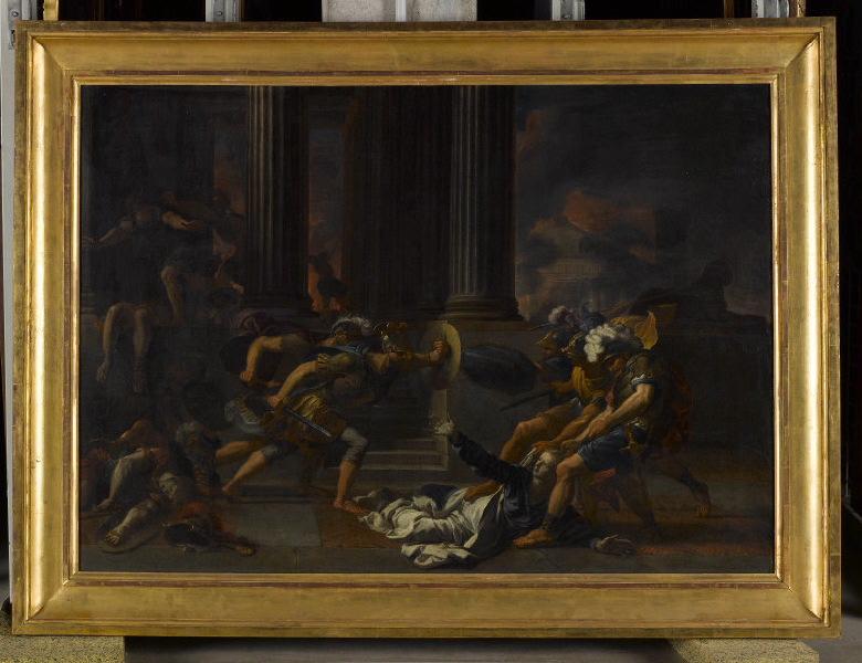 Cassandre tirée hors du temple de Pallas, Antoine Rivalz, 1ère moitié 18e siècle