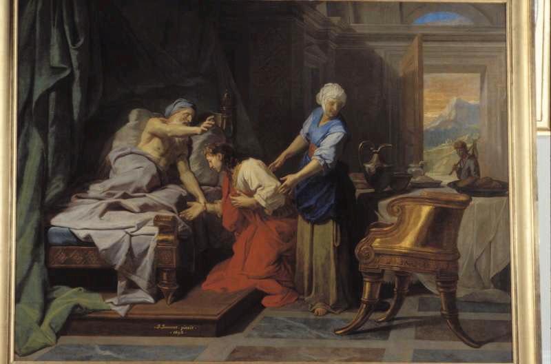 Isaac bénissant Jacob, Jean Baptiste Jouvenet, 1692