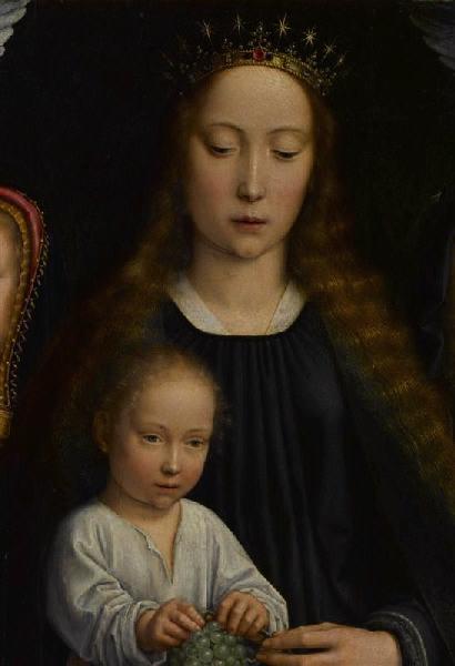 La Vierge entre les Vierges ; La Vierge entourée des saintes (titre ancien) ; La Vierge aux raisins (titre ancien)_3