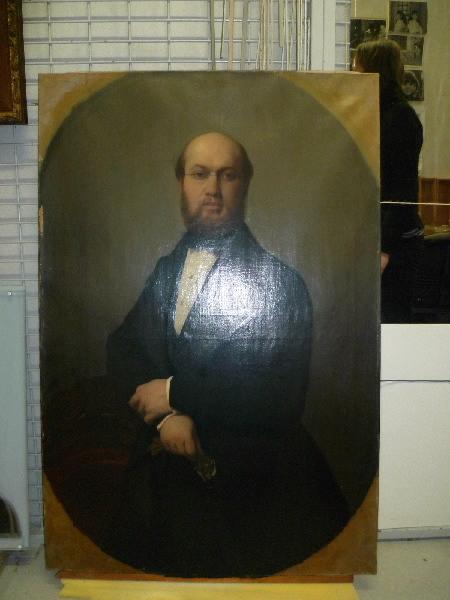Portrait de M. Le Hardelay (titre moderne) ; portrait d'homme (titre recent), Charles Landelle, 1844