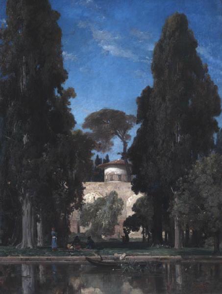 Jardins abandonnés d'Aschref (Titre actuel) ; Jardin en Perse (Titre ancien), Jules Joseph Augustin Laurens, 1872