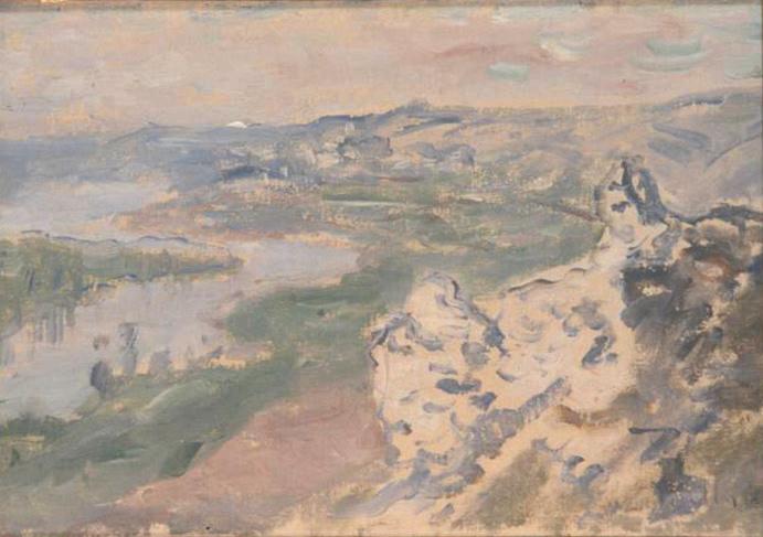La Seine, vue des hauteurs de Chantemesle (titre moderne) ; le cirque des côteaux (titre ancien), Claude Monet, 1881