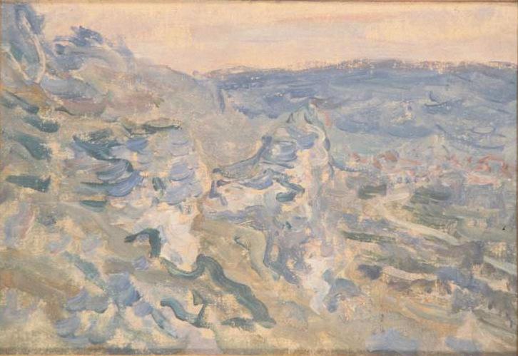 Les coteaux près de Vétheuil (titre moderne) ; Le cirque des coteaux (titre ancien), Claude Monet, 1881
