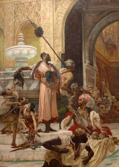 Massacre des Abencérages à Grenade, Georges Clairin, 1874