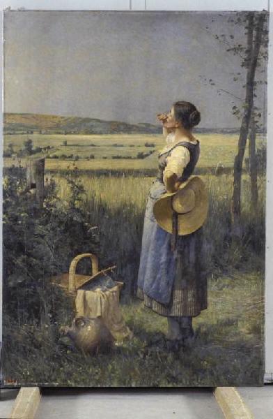 L'appel au déjeuner, Eugène Damas, 1884