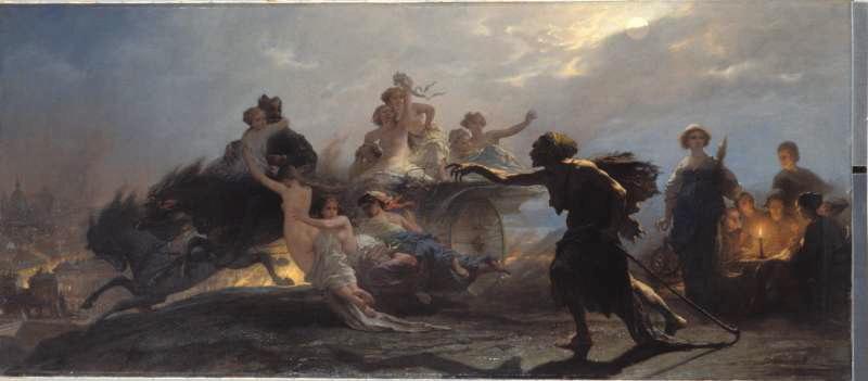 La pourvoyeuse de misère, Auguste Barthélémy Glaize, 1860