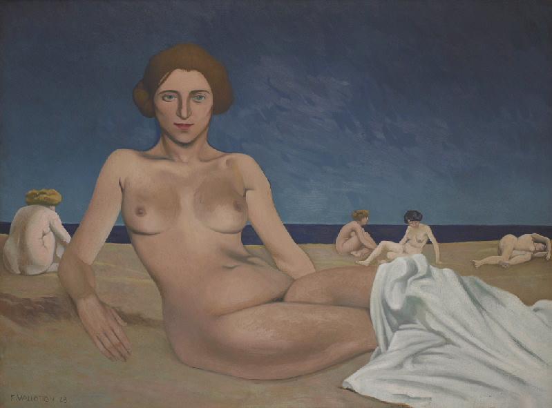Le bain de soleil sur la plage ; Baigneuses_0