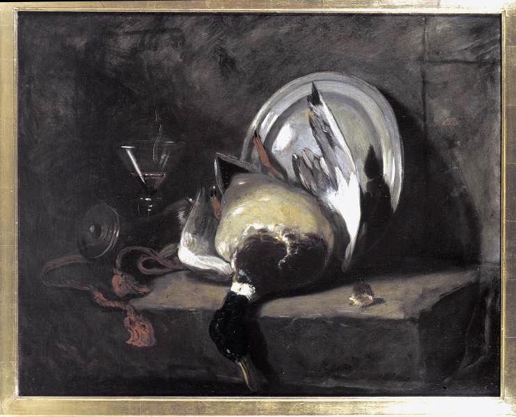 Nature morte au canard sauvage, Philippe Rousseau, 1887